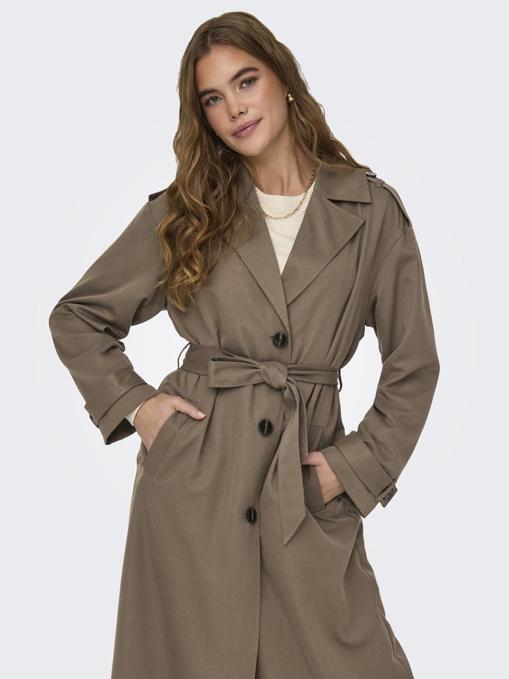 Only - Onlline X-Long Trenchcoat - 3504617 Walnut Jakker 