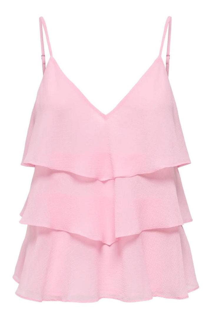 Only - Onllinn Life Flounce Singlet - 5007907 Romance Rose Toppe 