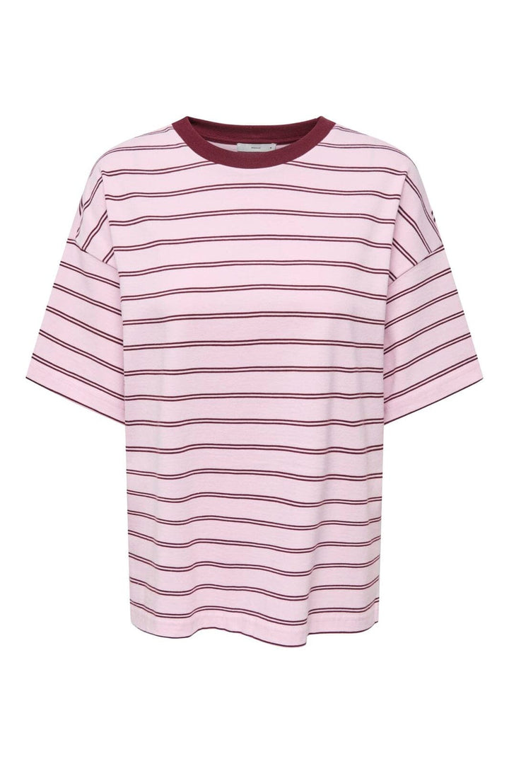 Only - Onllisa Stripe S/S Top - 5190510 Pink Lady Windsor Winde Stripes