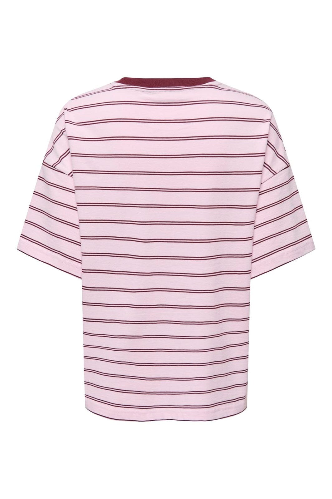 Only - Onllisa Stripe S/S Top - 5190510 Pink Lady Windsor Winde Stripes