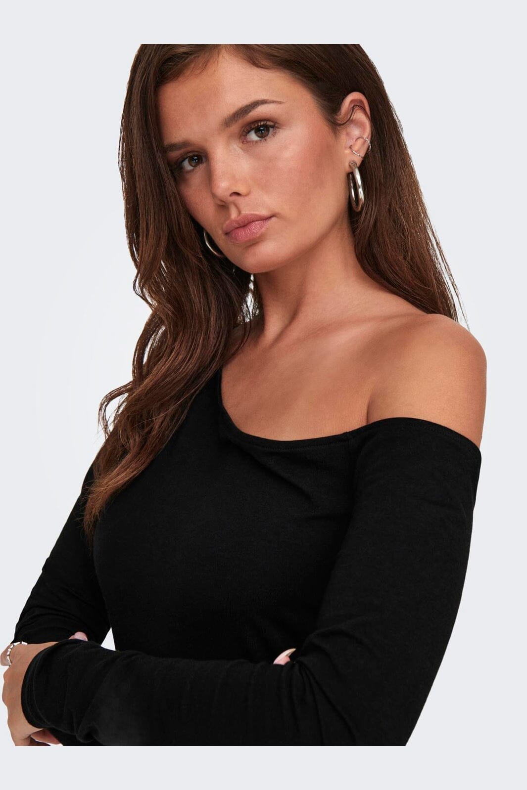 Only - Onllive Love Life L/S Oneshoulder Topjrs - 4710675 Black