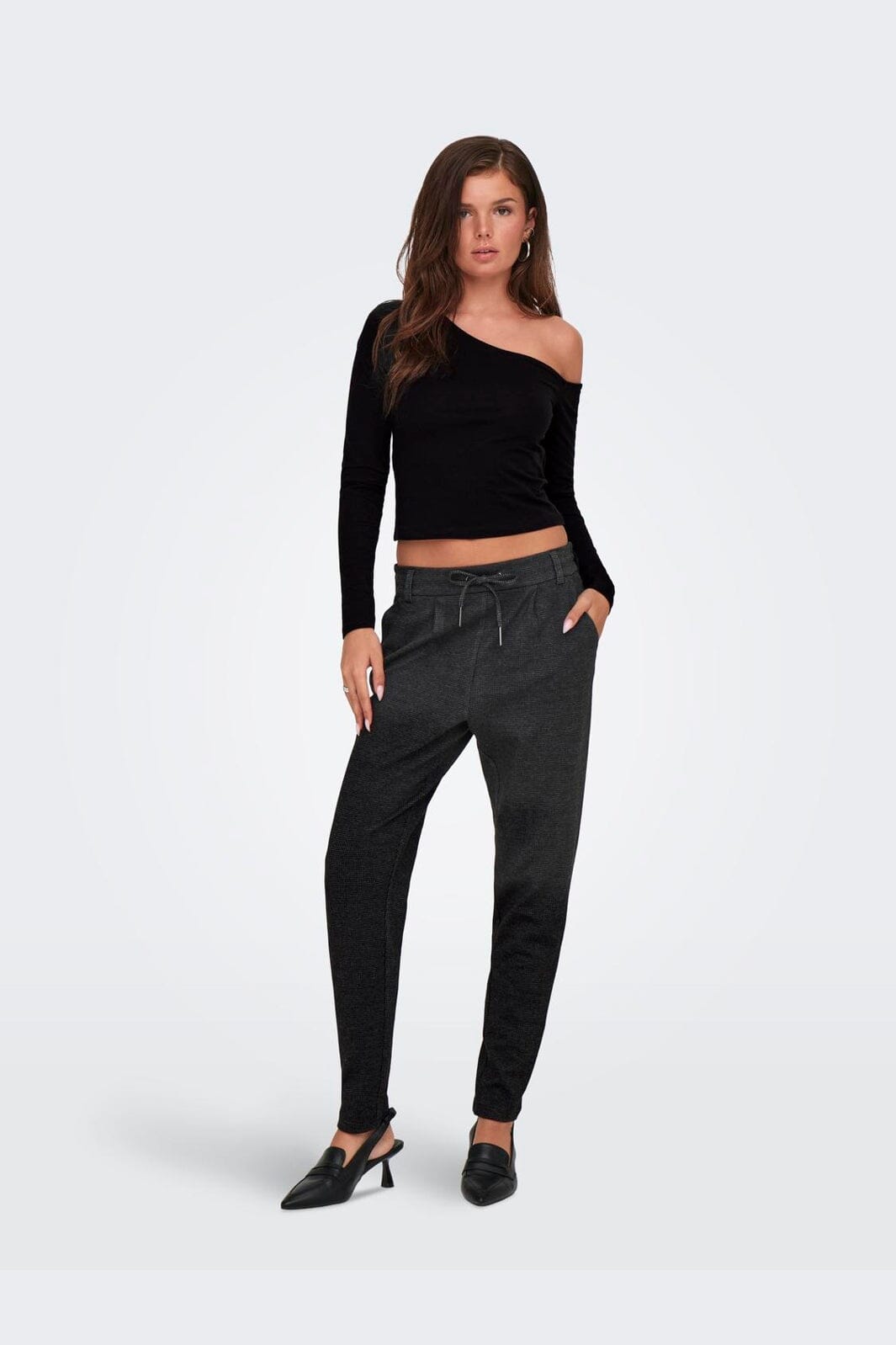 Only - Onllive Love Life L/S Oneshoulder Topjrs - 4710675 Black