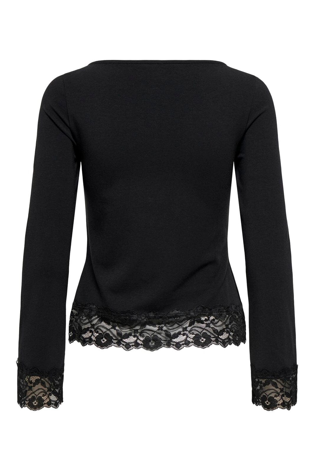 Only - Onllive Love L/S O-Neck Lace Top - 5130880 Black Dtm Lace