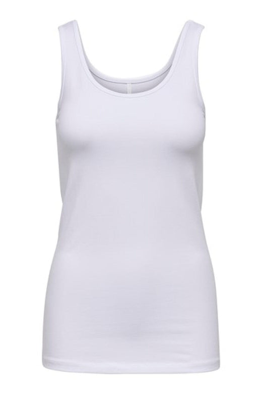 Only - Onllive Love S/L Tank Top - 1912221 White Toppe 