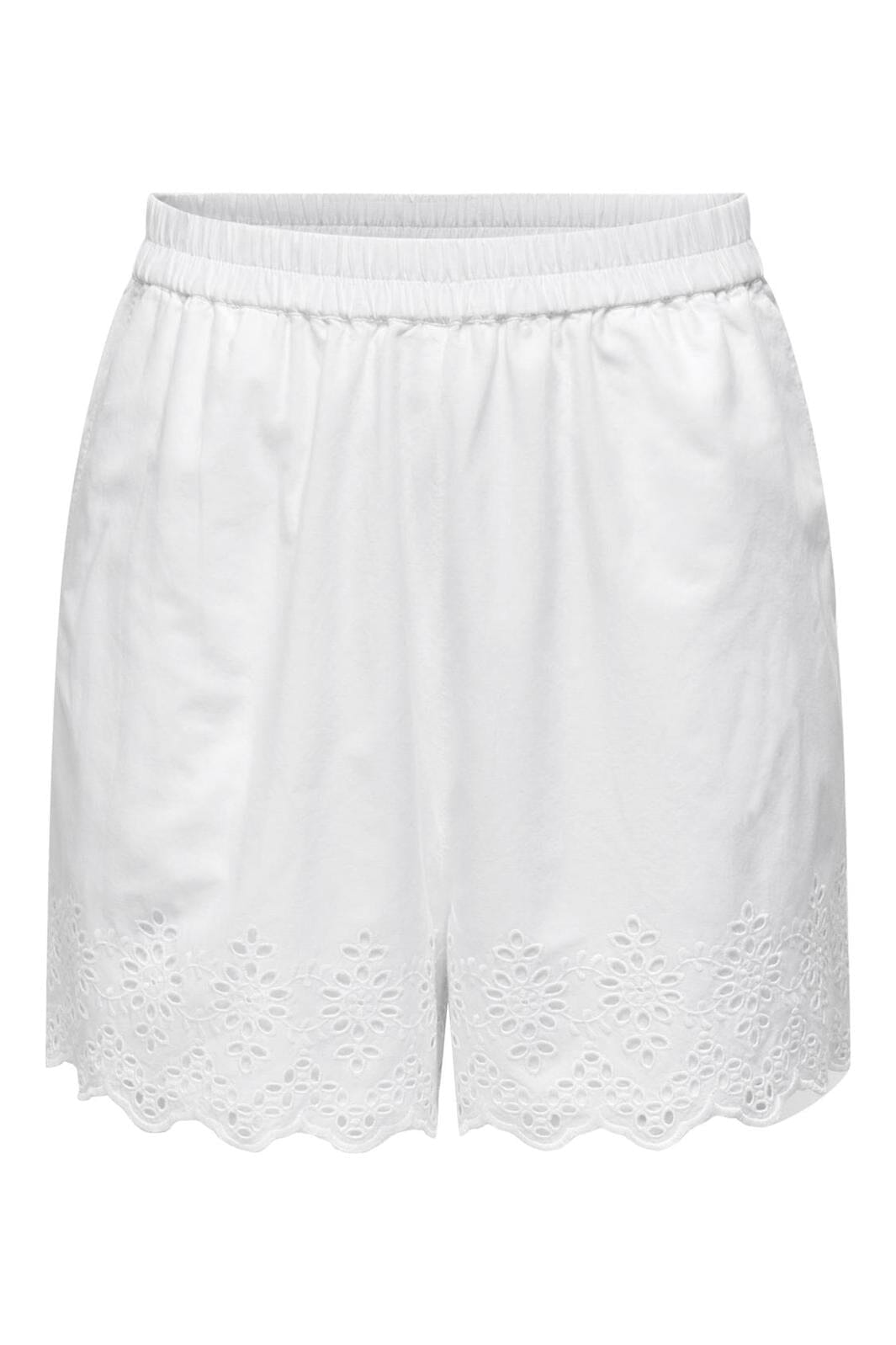 Only - Onllou Life Emb Loose Shorts - 4427998 Bright White