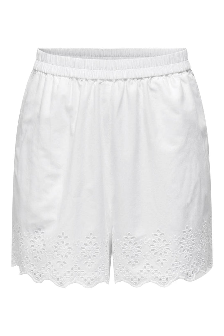 Only - Onllou Life Emb Loose Shorts - 4427998 Bright White