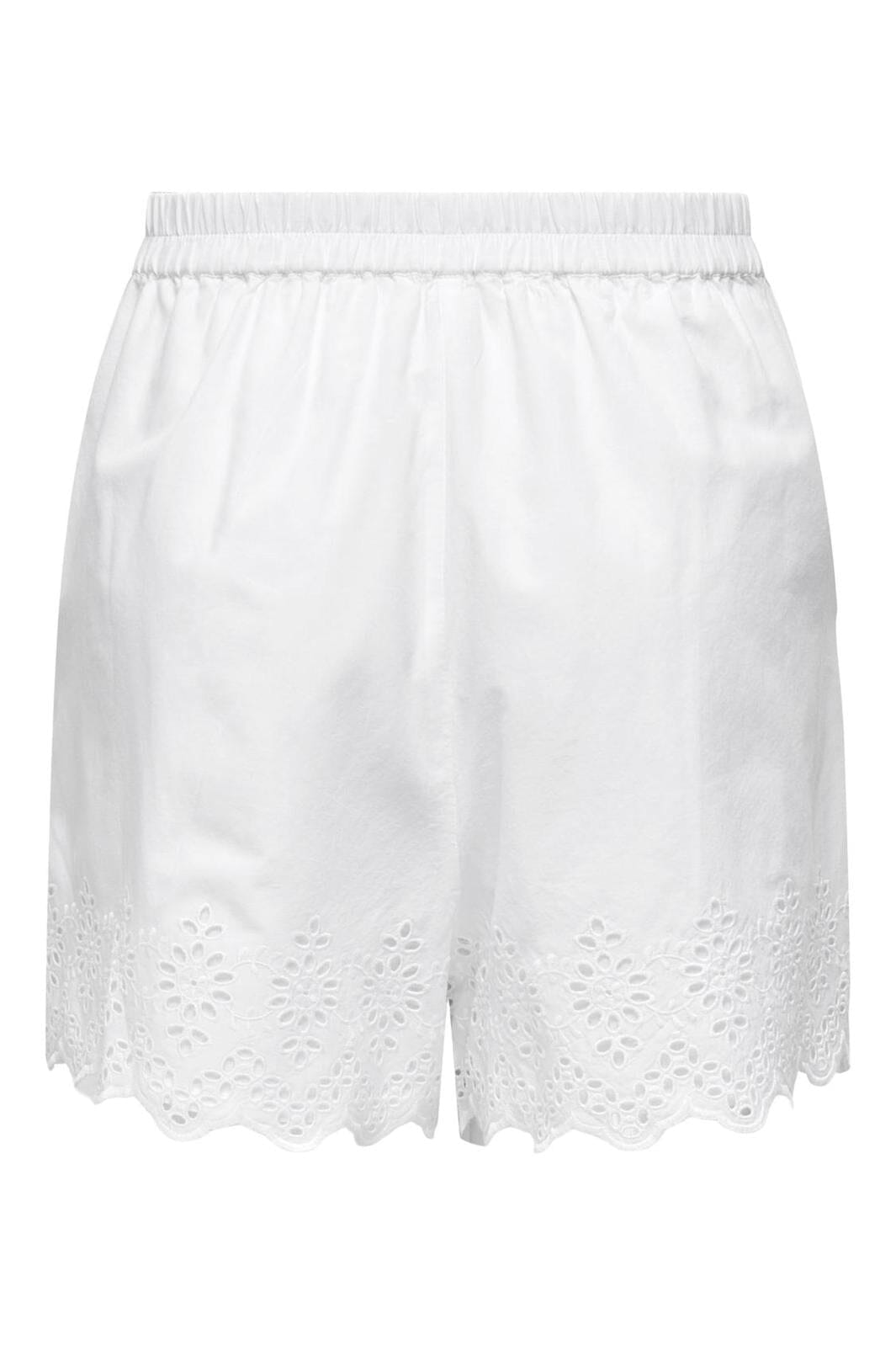 Only - Onllou Life Emb Loose Shorts - 4427998 Bright White