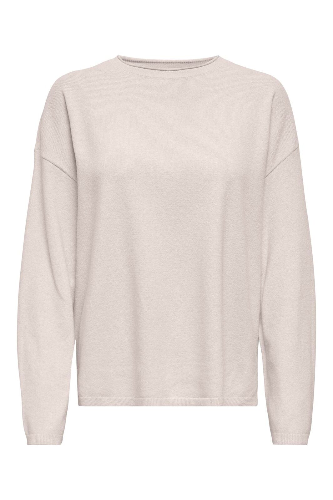 Only - Onlloyal Amalio Ls O-Neck Knt - 4982710 Moonbeam Melange