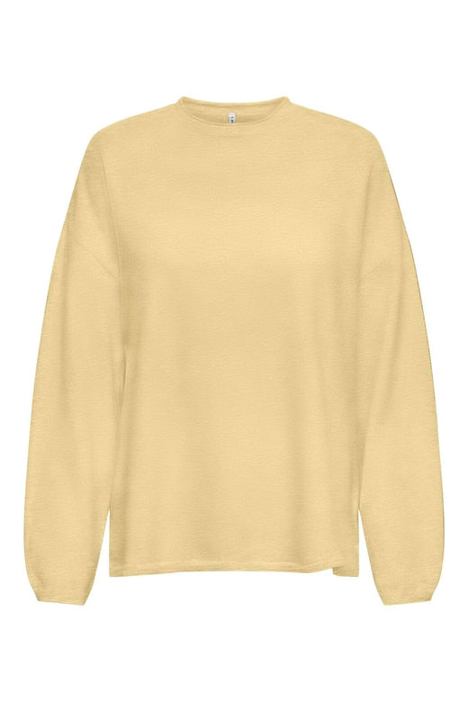 Only - Onlloyal Amalio Ls O-Neck Knt - 4982711 Sunlight Melange