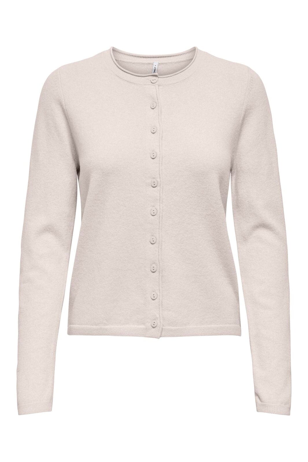 Only - Onlloyal Ls O-Neck Button Cardi Knt - 4986401 Moonbeam Melange