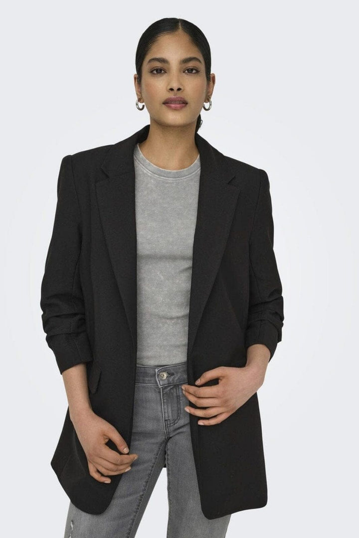 Only - Onllucca Life 3/4 Blazer Moch Tlr - 4823062 Black