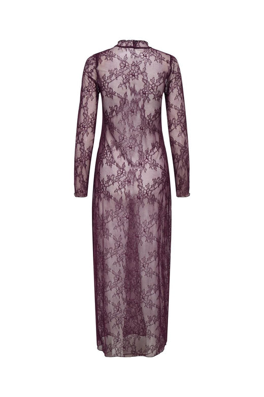 Only - Onllulu L/S Lace Dress - 4887101 Winetasting