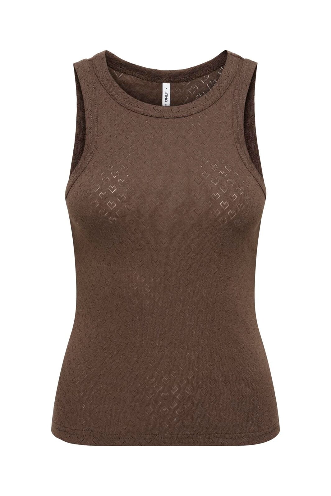 Only - Onlmadison Tank Top Box - 5034262 Chocolate Martini Heart Pointelle