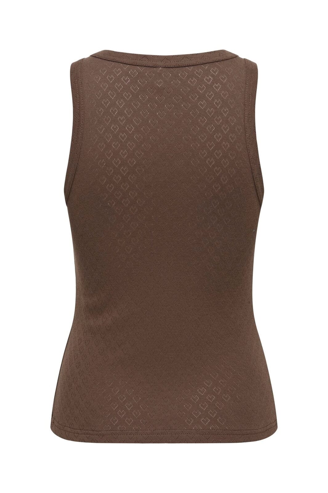 Only - Onlmadison Tank Top Box - 5034262 Chocolate Martini Heart Pointelle