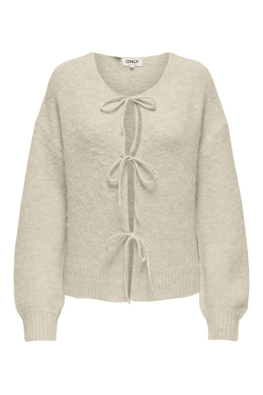 Only - Onlmaggie Life Ls Tie Cardigan Cc Knt - 4853235 Birch Melange