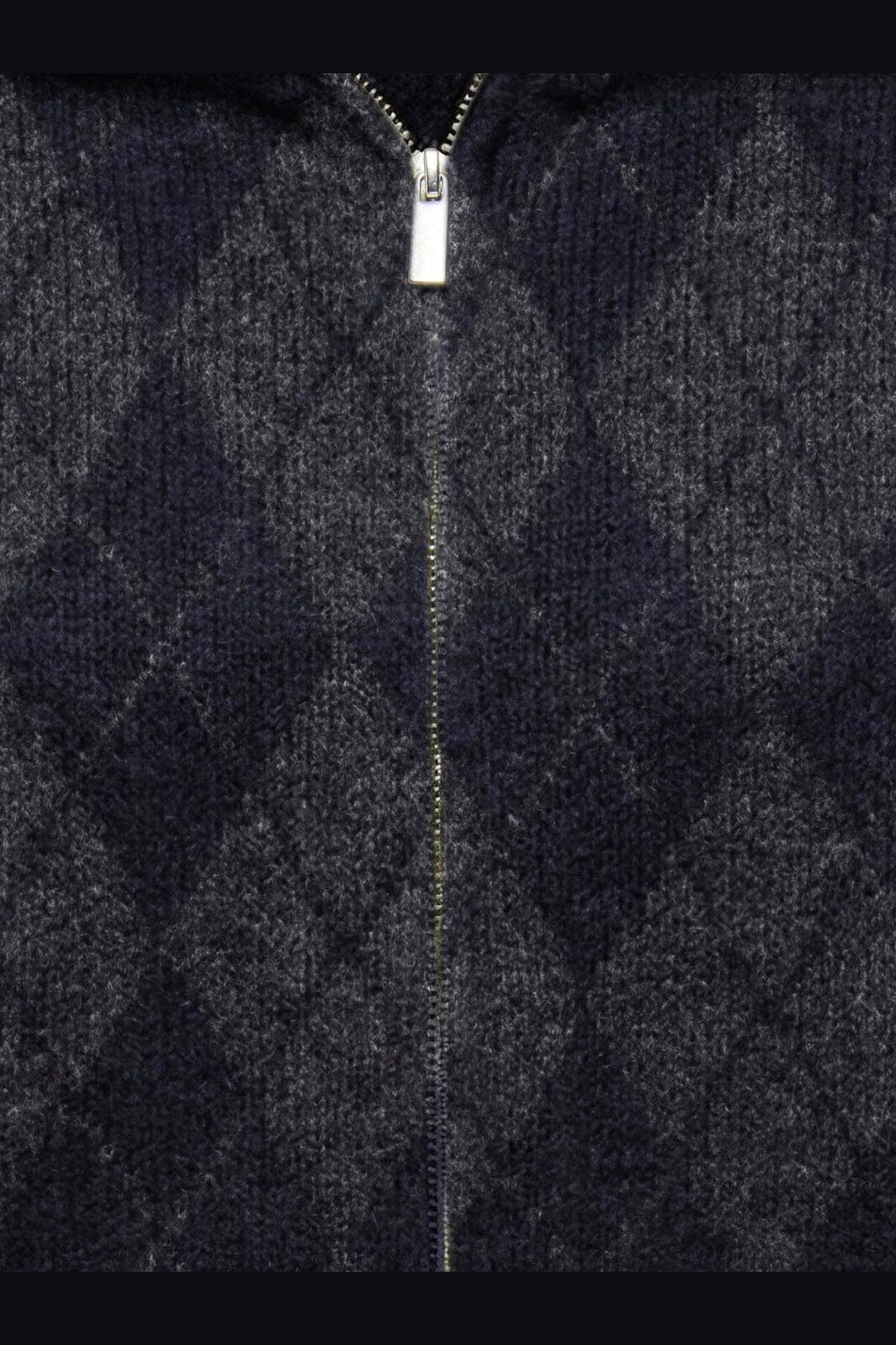 Only - Onlmaroon Ls Zip Collar Cardigan Knt - 5144930 Night Sky Mel/Dgm