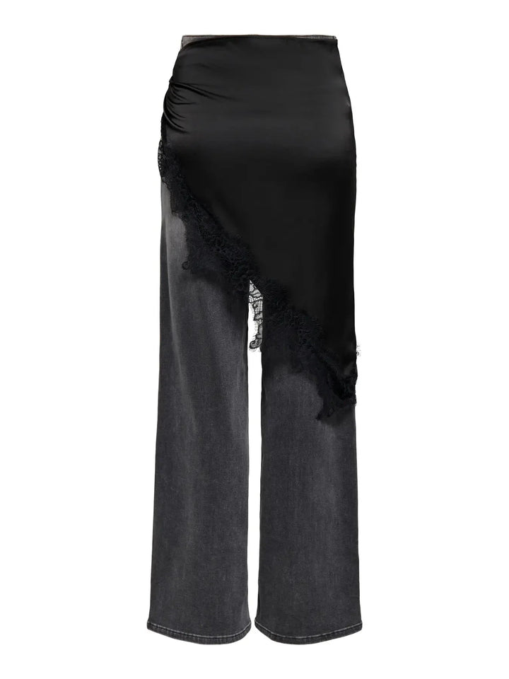 Only - Onlmenus Lace Scarf - 5125669 Black Black Lace Tørklæder 