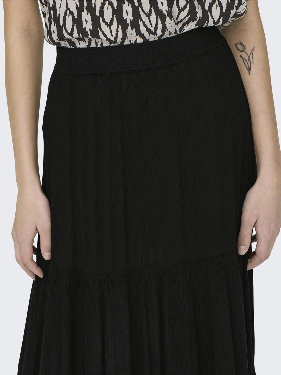Only - Onlmikka Life Long Skirt - 4510131 Black Nederdele 