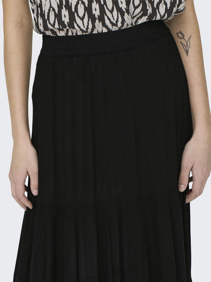 Only - Onlmikka Life Long Skirt - 4510131 Black Nederdele 