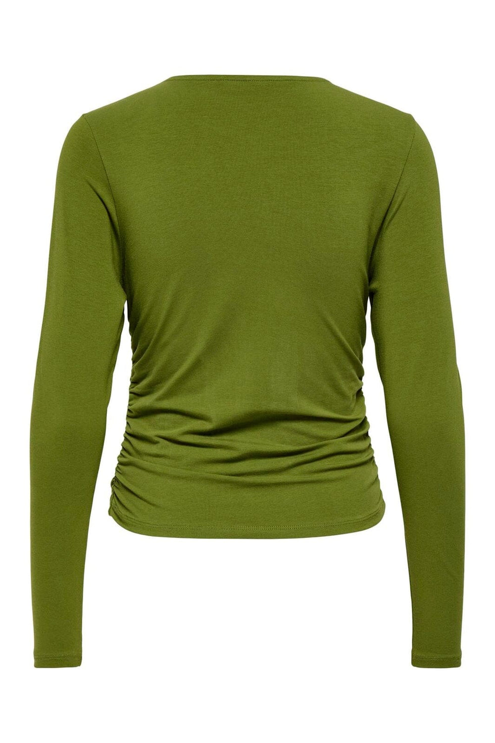 Only - Onlmira Life L/S Ruching Top - 5087695 Avocado