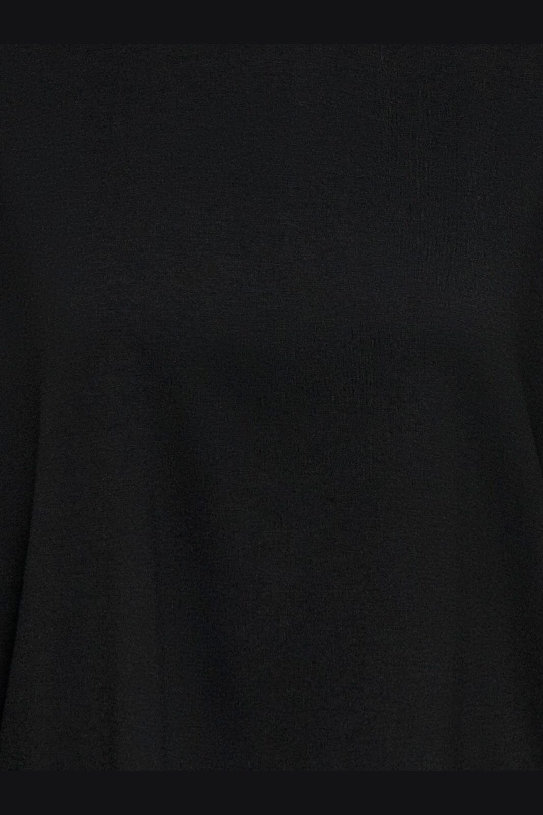 Only - Onlmoster L/S Lace Detail Top - 5208946 Black Tone In Tone Lace