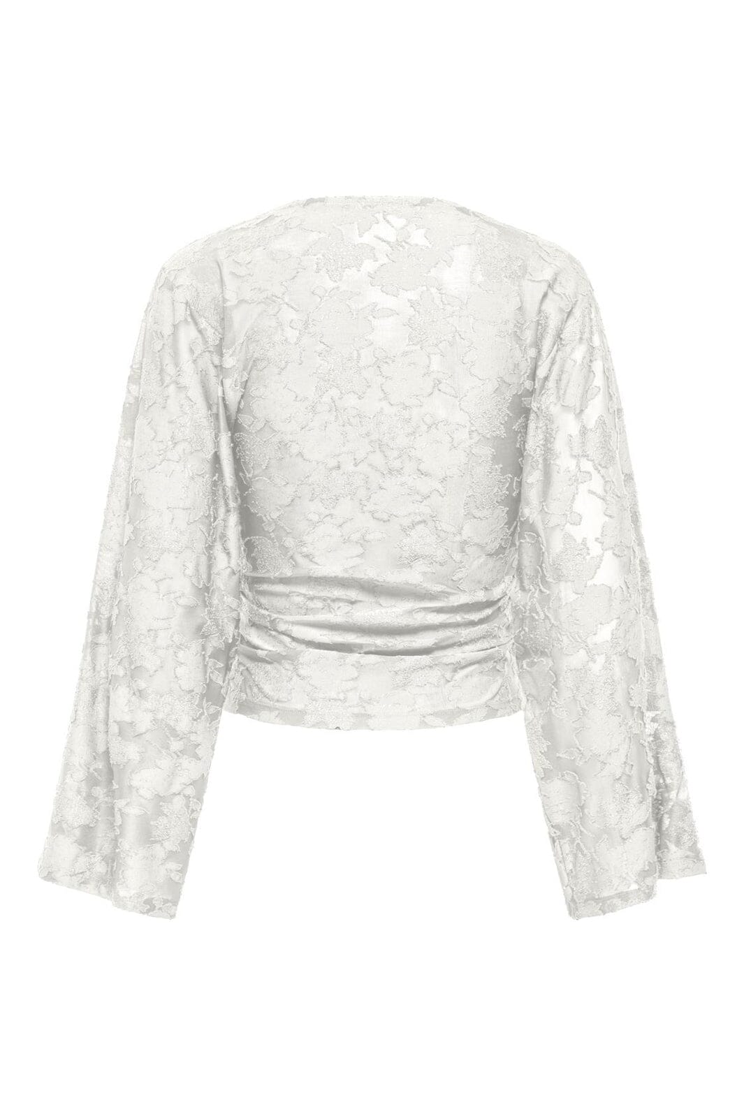 Only - Onlnadia L/S Ruching Top - 5170652 Cloud Dancer