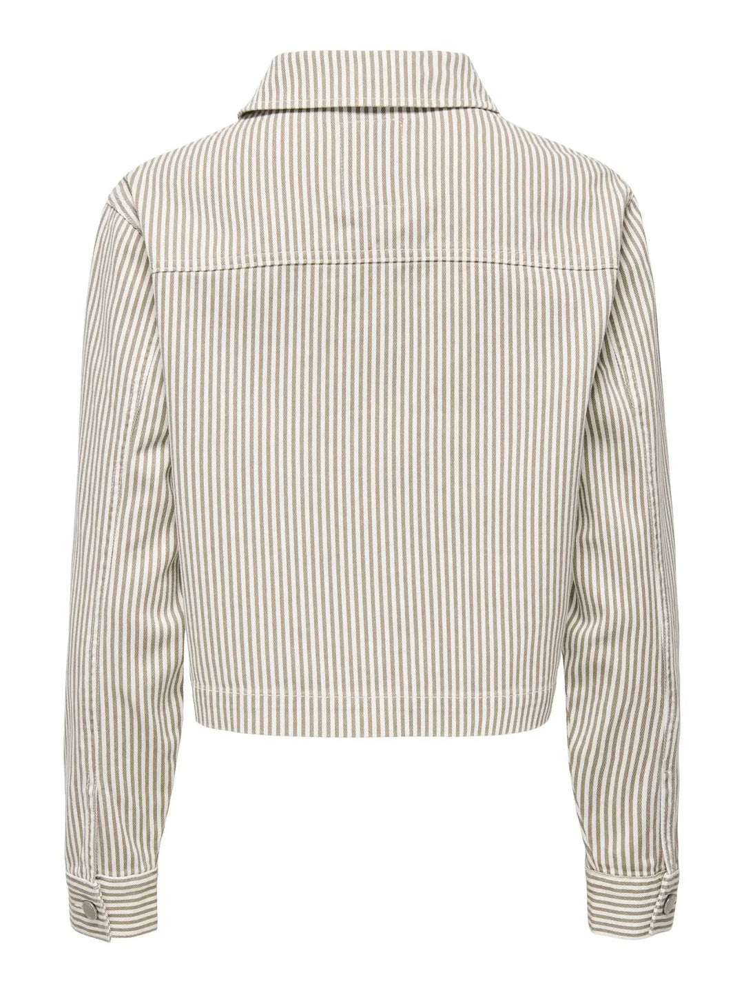 Only - Onlnaomi Stripe Jacket - 4907785 Winter Twig White Jakker 