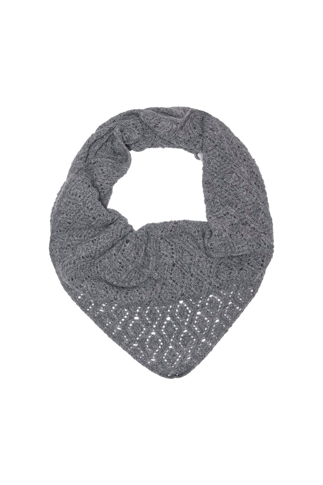 Only - Onlnaya Knit Pattern Scarf Acc - 5093863 Dark Grey Melange