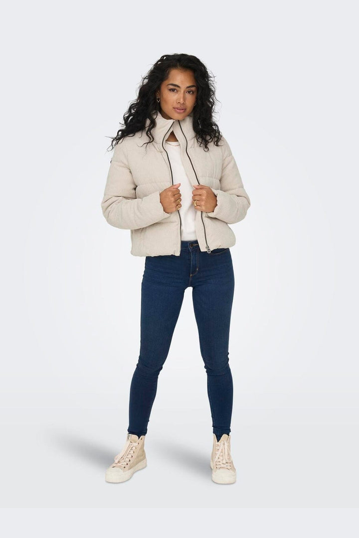 Only - Onlnewdolly Corduroy Puffer - 4327358 Moonstruck Big Corduroy Pattern