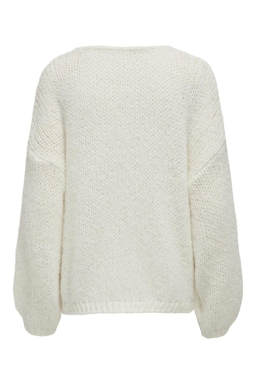 Only - Onlnordic Life Ls O-Neck Knt - 4514810 Snow White
