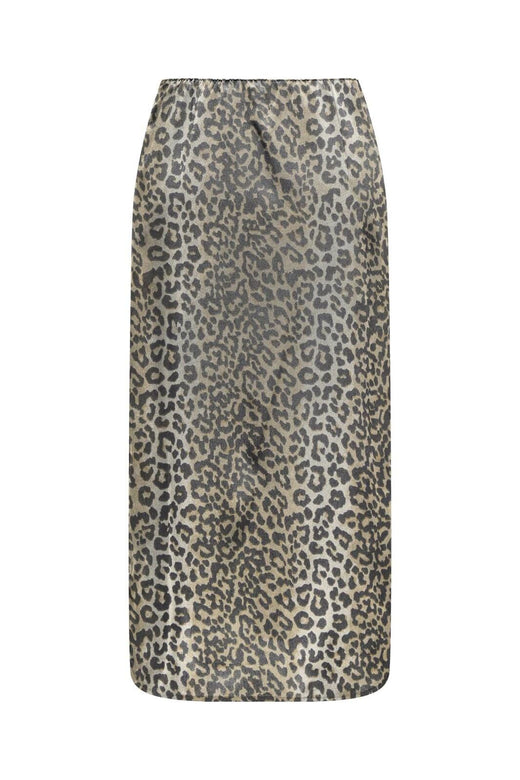 Only - Onlnova Life Elite Lamar Slit Skirt - 4746301 Timber Wolf 631 Wildlife