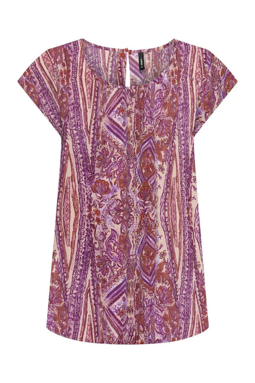 Only - Onlnova Life Elite S/S Top - 4696825 Fuchsia Fedora 617 Bohobabe