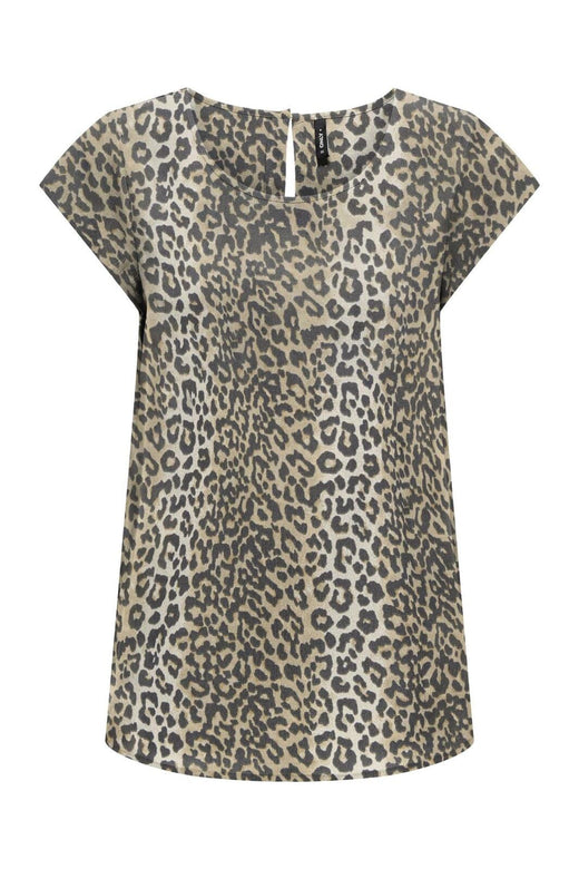 Only - Onlnova Life Elite S/S Top - 4746560 Timber Wolf 631 Wildlife
