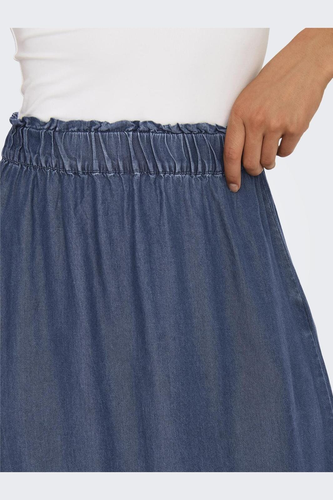 Only - Onlpema Venedig Long Skirt Qyt - 3815277 Dark Blue Denim