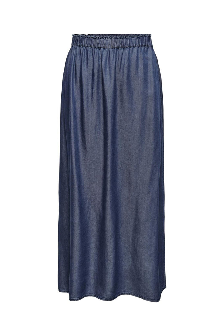 Only - Onlpema Venedig Long Skirt Qyt - 3815277 Dark Blue Denim