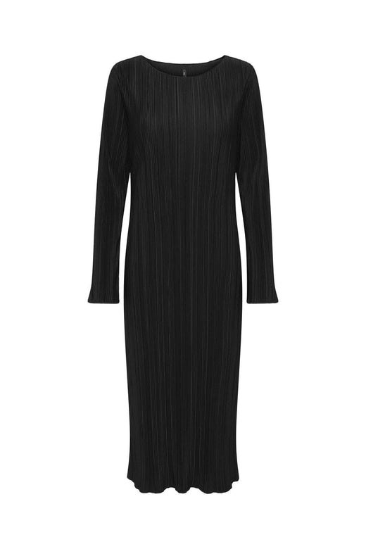Only - Onlpery L/S Long Dress Boat Neck - 4948146 Black