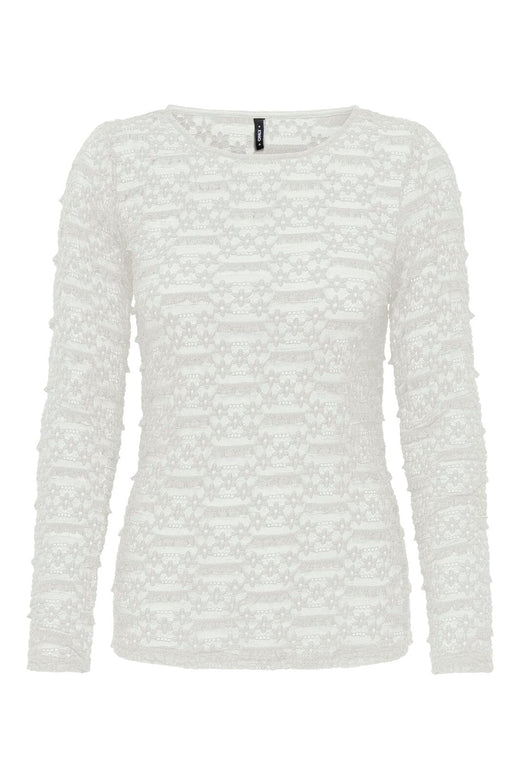Only - Onlpita L/S Lace Top - 5212131 Cloud Dancer
