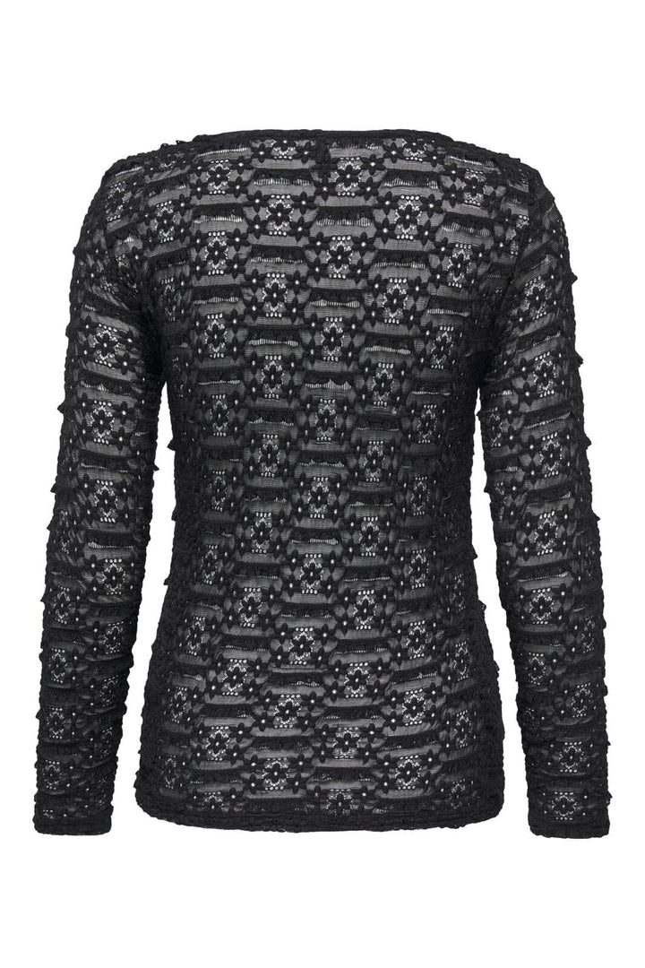 Only - Onlpita L/S Lace Top - 5212132 Black
