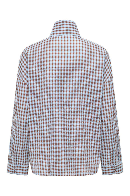 Only - Onlpriah Stanton Ls Assym. Shirt - 5195852 Cappuccino Clear Sky