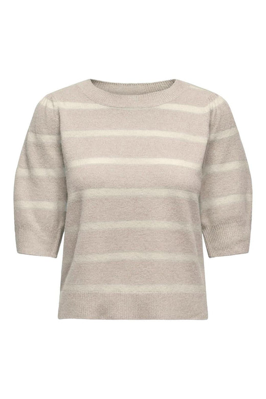 Only - Onlrica Life 2/4 Pullover Knt - 4723819 Humus Mel W/ Birch Mel (Lea)