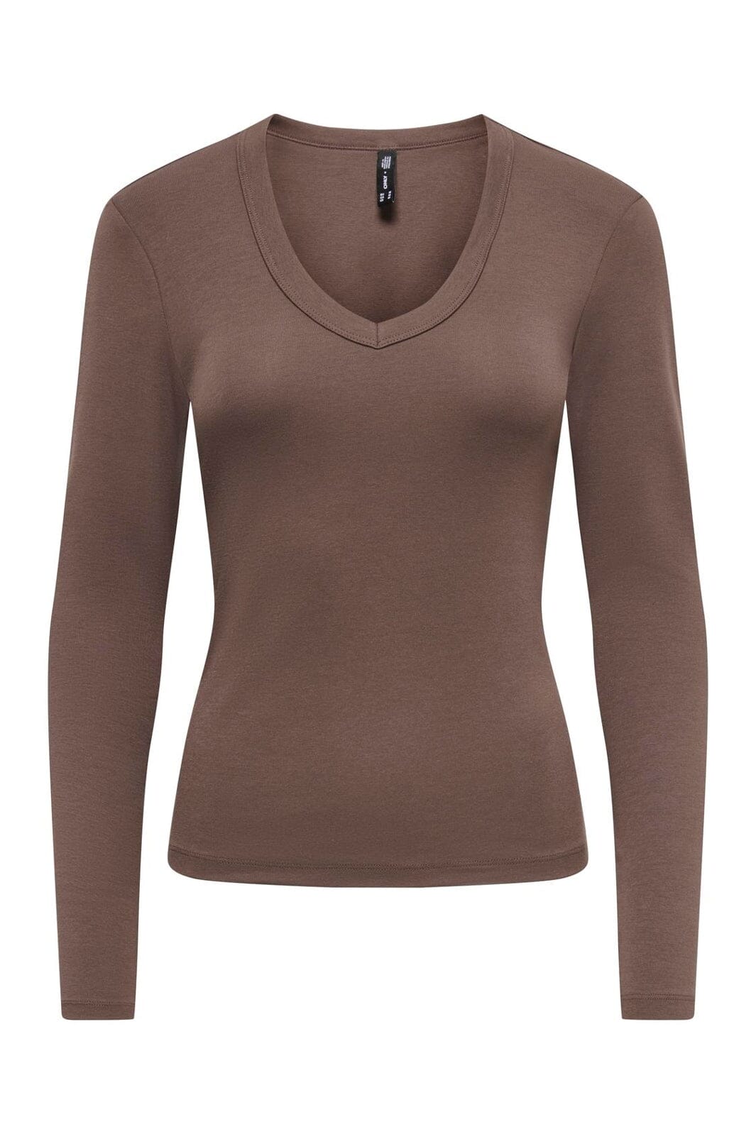 Only - Onlriley L/S V Neck Top - 5263437 Chocolate Martini