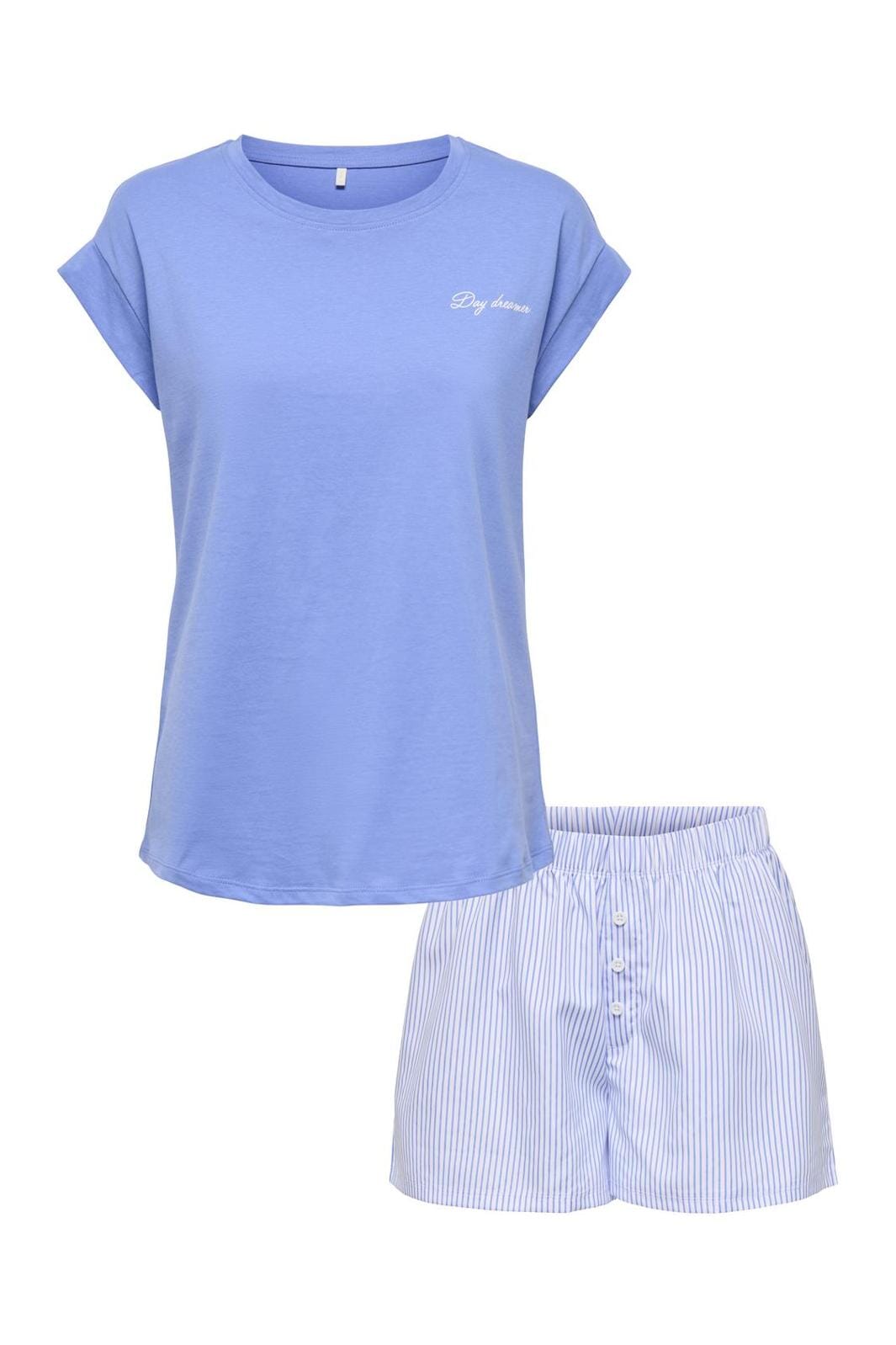 Only - Onlroma Nightwear Set Acc - 4714921 Ultramarine White