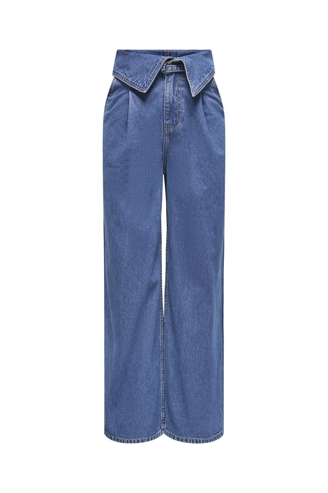 Only - Onlrosella Fold Belt Wide Mae - 4926825 Medium Blue Denim
