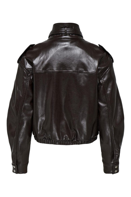 Only - Onlsana Faux Leather Jacket - 4933032 Black Coffee