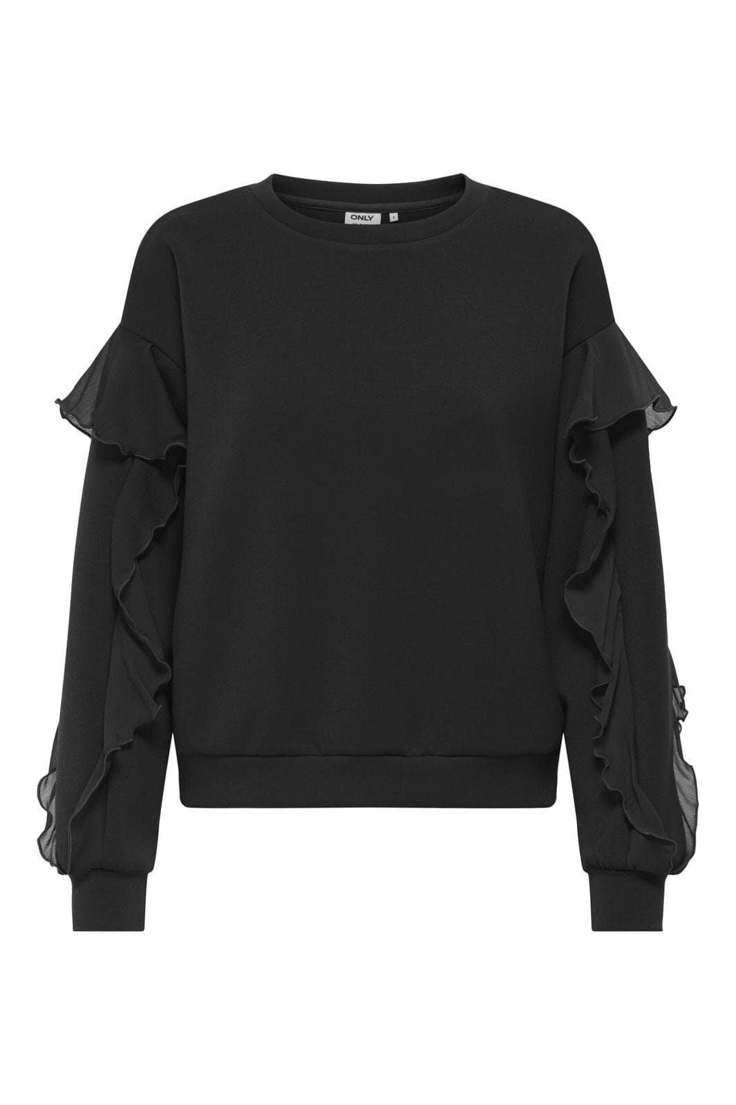 Only - Onlscarlet L/S Flounce Swt - 4957253 Black
