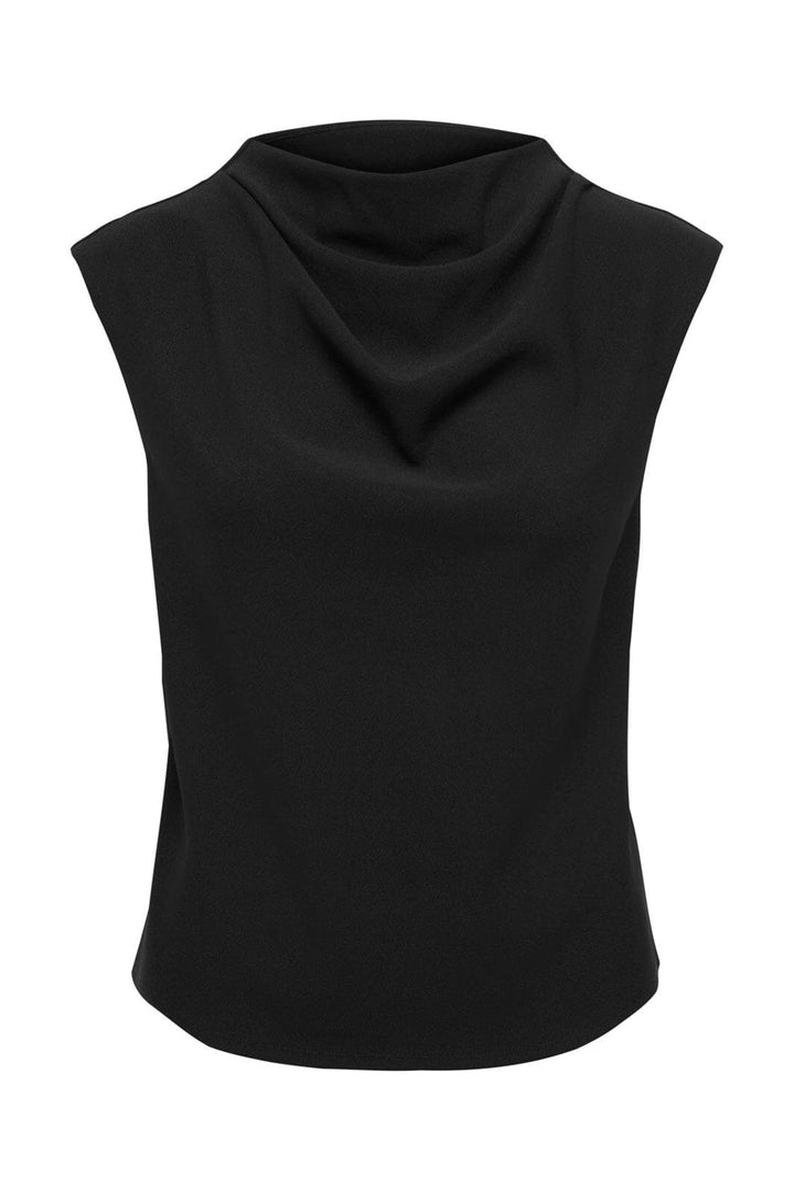 Only - Onlshakia S/L Waterfall Top - 5129080 Black