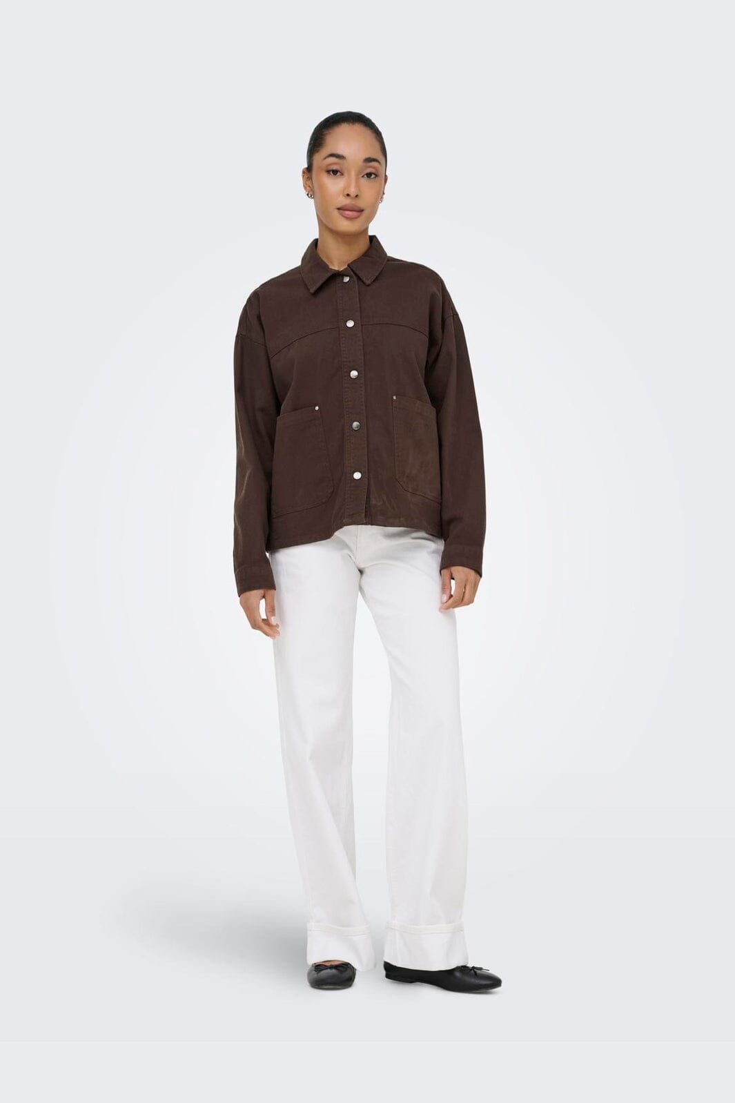 Only - Onlsierra Twill Jacket - 5048520 Chicory Coffee