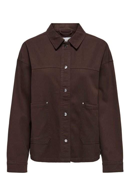 Only - Onlsierra Twill Jacket - 5048520 Chicory Coffee