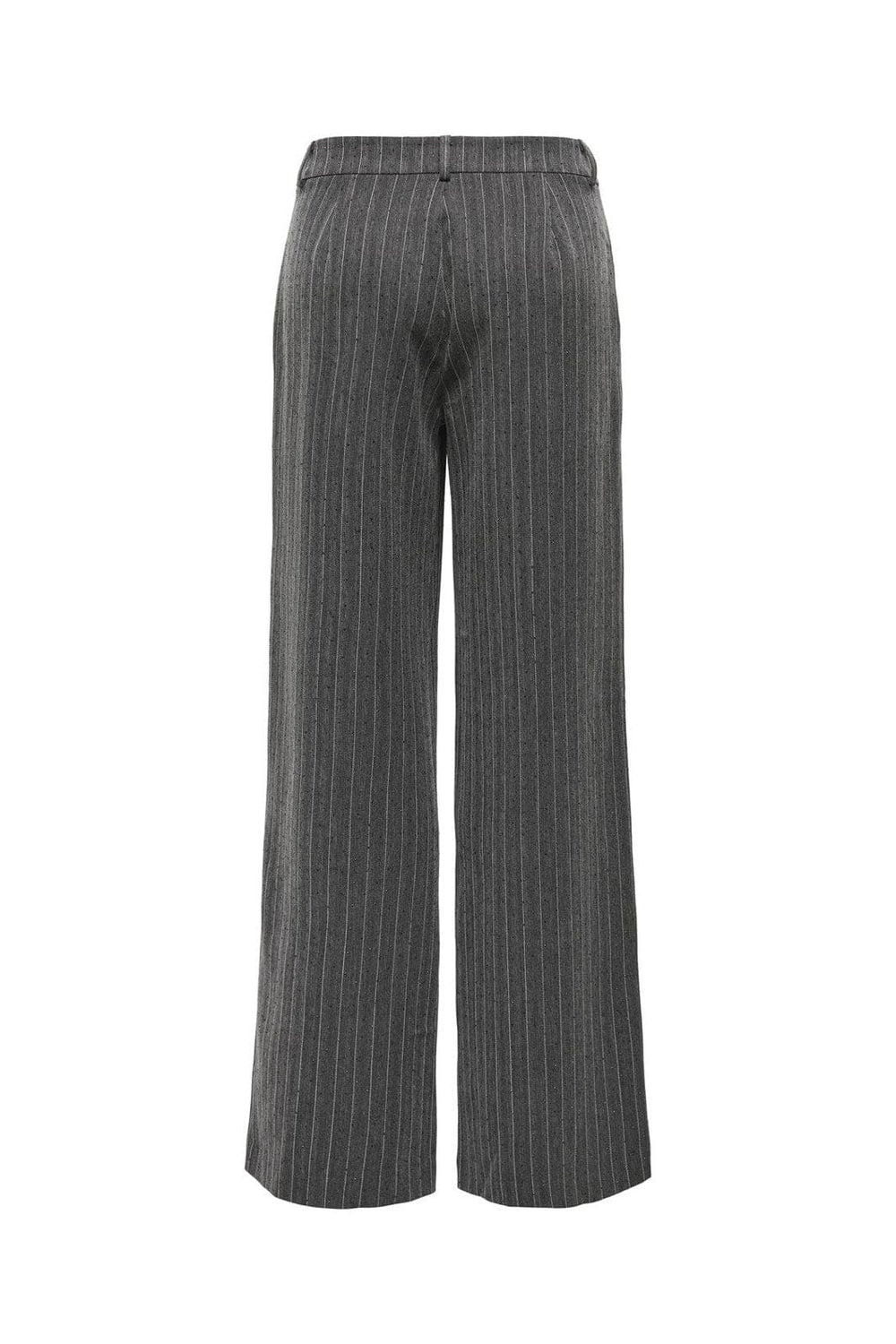 Only - Onlsiga Life Hb Rhine Wide Pant Tlr - 4857798 Dark Grey Melange Pinestripe W. Rhinestone