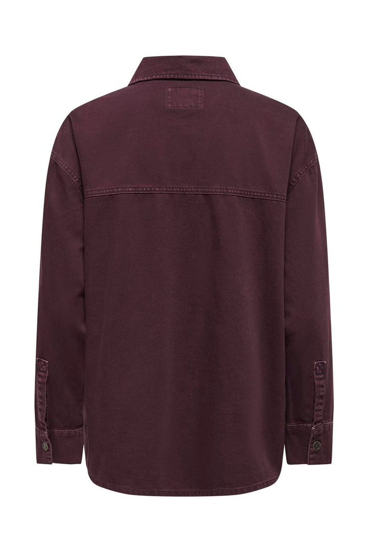 Only - Onlsilla L/S Shacket Cc - 5044817 Fudge